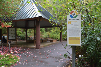 The Marquam Shelter can be reached by the Shelter Loop and offers a paved respite...